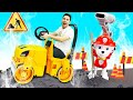 ¿Qué ha pasado con la aplanadora de Rubble de Paw Patrol? Video de coches con la Patrulla Canina