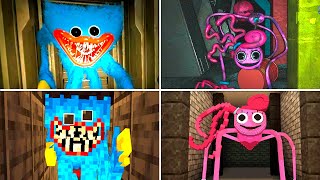 Huggy Wuggy vs Mommy Long Legs | Poppy Playtime Chapter 1-2 & Minecraft PE screenshot 1