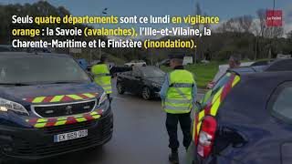 Météo : quatre départements en vigilance orange, la Corse isolée