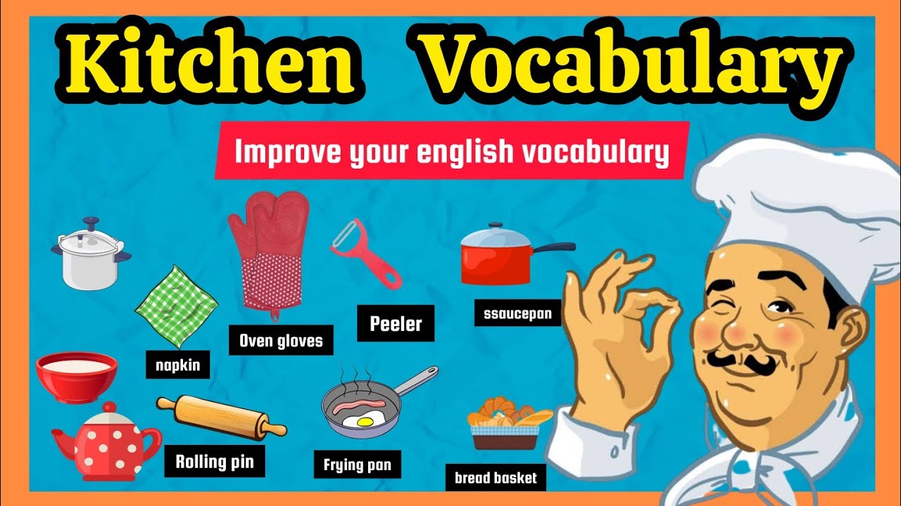 kitchen vocabulary english vocabulary practice english YouTube