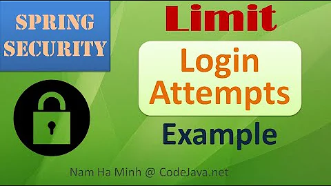 Spring Security Limit Login Attempts Example