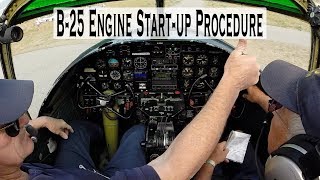 B25 Mitchell | FULL Engine Startup Procedure | YYF Airport