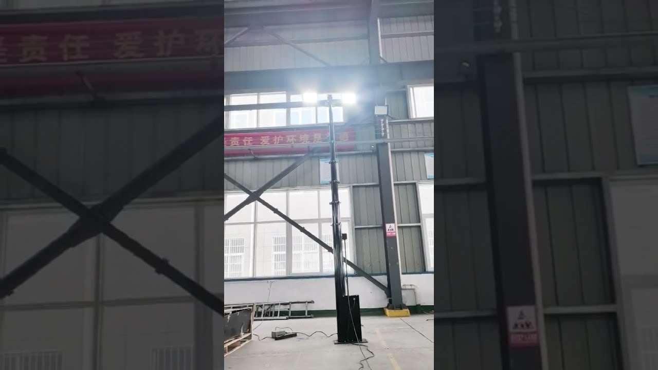 10m Electric Telescopic Mast Will Be Used In Camera And Lighting Filed Automobile
