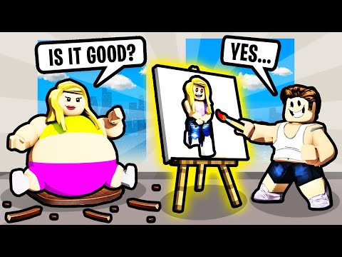 Drawing THE RAREST ART in Starving Artist - Roblox