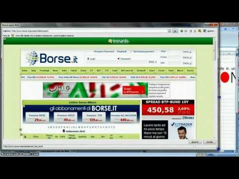 LE QUOTAZIONI IN AUTOMATICO CON EXCEL SCARICARE