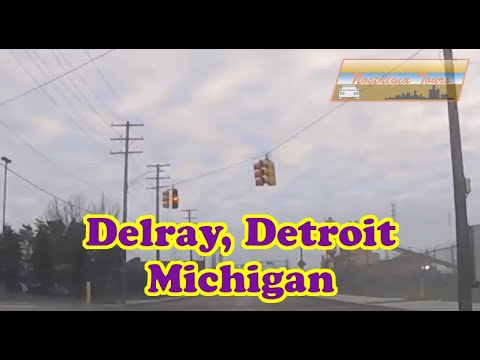 ABANDONED Detroit Neighborhood: Delray, Detroit, Michigan 4K.