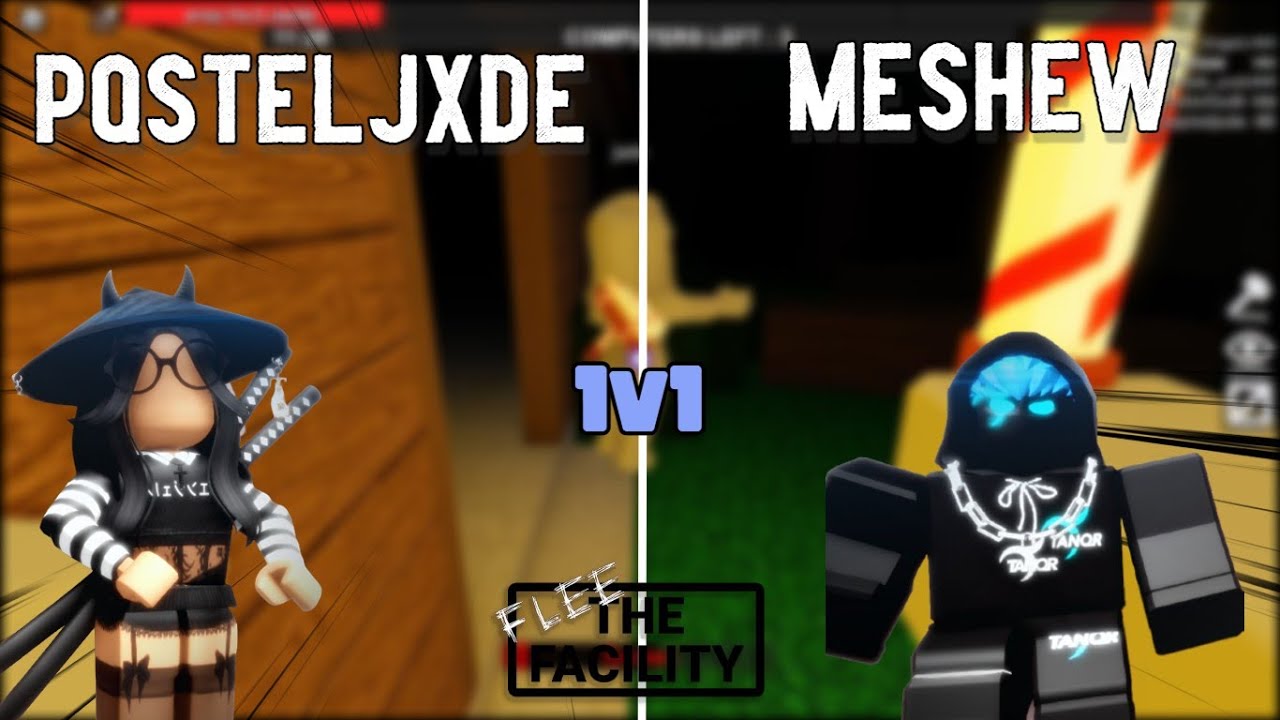 1v1ing pqsteljxde in Flee The Facility