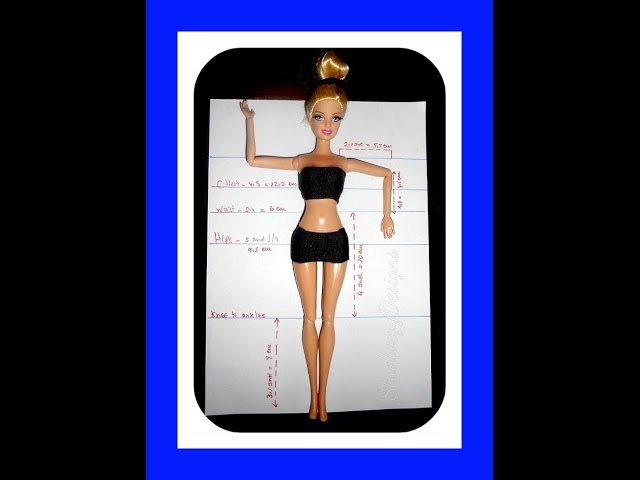 How to take dolls measurements-Barbie - YouTube