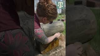 Headstone Cleaning: Lona Miller 1883 - 1970