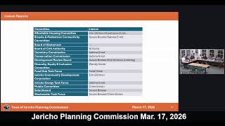 Jericho Planning Commission Mar. 17, 2026 Net Worth
