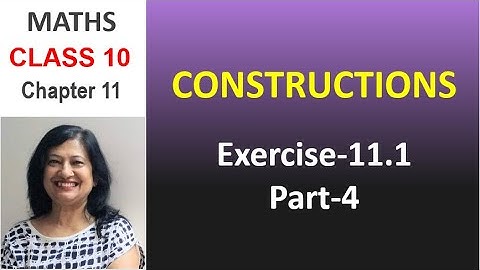 Construct an isosceles triangle whose base is 8 cm and altitude 4 cm |Constructions Class 10 Ex 11.1