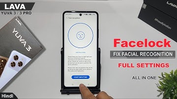 How to set face lock in lava yuva 3 pro | Lava yuva 3 me face lock kaise lagaye | Face screen unlock