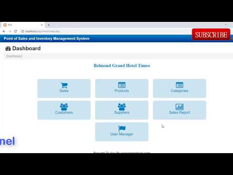 Download Point Of Sale Inventory system In PHP |  Complete Project With Database Free