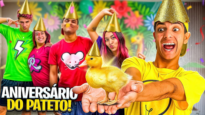 FIZ O ANIVERSÁRIO DO MEU PATO DE ESTIMAÇÃO *Pateto !