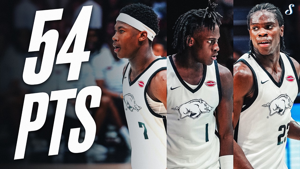 🚨 54 POINTS From Arkansas' Freshman Trio! First Look at Smith Jr. (22), Andrews (16) & Toure (16)!
