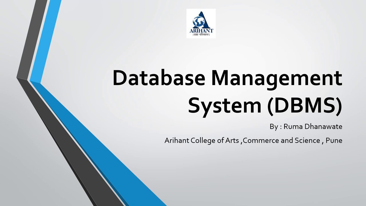 Introduction to Database Management System (DBMS) - YouTube