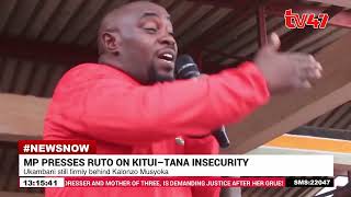 Mp Presses Ruto On Kituitana Insecurity