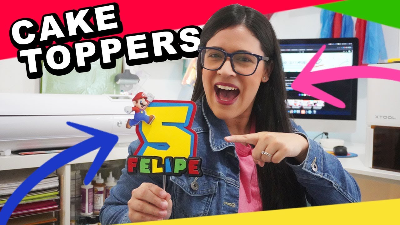 CAKE TOPPER con Cricut I El negocio de la papelería creativa YouTube