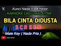 Screen - Bila Cinta Di Dusta [ karaoke ] Nada Rendah