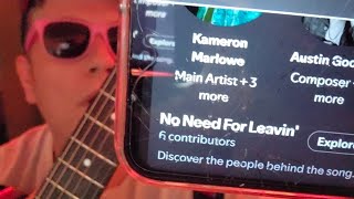 NO NEED FOR LEAVIN' - KAMERON MARLOWE  // GUITAR TUTORIAL BEGINNER LESSON ACOUSTIC VERSION ♥️ 