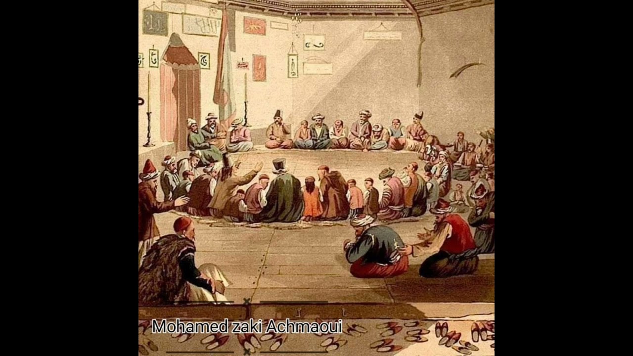 أهل الزاوية الحراقية بحضور الشيخ سيدي الغالي الحراق  بموسم الفاتح الاكبر مولاي ادريس لسنة 2019