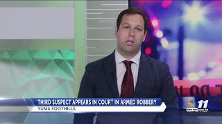 Third suspect charged in foothills armed robbery