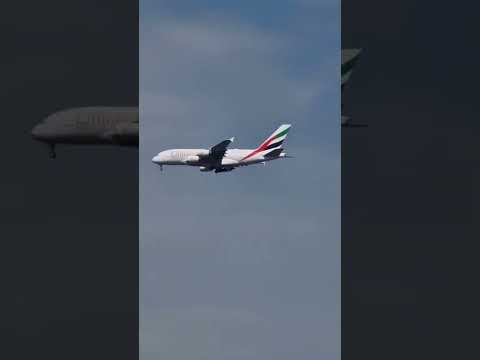 Airbus A380 Emirates in Amsterdam #a380 #emirates #airbus #aviation #planespotting