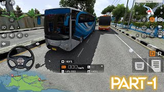 VOLVO BUS  City Ride DRIVING SIMULATION In INDONESIA || GTA V ANDROID GAMEPLAY @TisamaNeon2.0