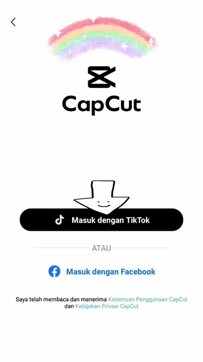 Tutorial E.3 Cara Login Capcut dengan akun tiktok di hp kamu #tutorial #shorts #capcut #fyp #viral