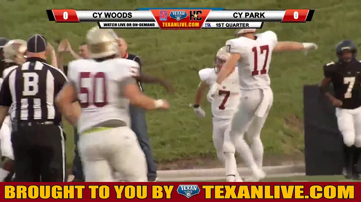 Carson Danner to Jacob Tesch for the Cy Woods TD!