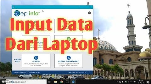 Epi Info - Input Data Survey Melalui Laptop