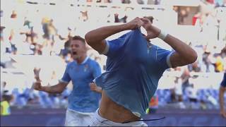 Ciro Immobile Trying To Take Off His Shirt After Scoring A Goal.