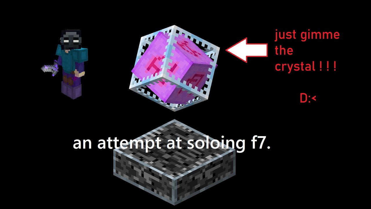 'Getting' Crystals in a solo f7 (hypixel skyblock) YouTube
