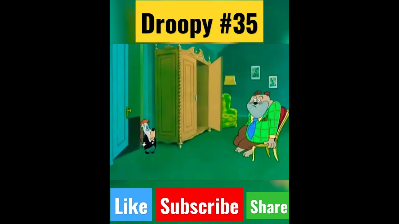  Droopy 🐶 : Droopy's Double Trouble #shorts #droopy #savage #cartoon #twins #trouble #spike #funny
