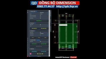 QD Đồng bộ Dimstyle | Sync dimension style in AutoCAD | AutoLISP Just Simple