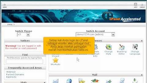 Cara mengakses account cPanel Hosting melalui WHM By riauhost.net