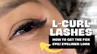 L-CURL LASH EXTENSIONS HOW TO GET THE FOX EYE / EYELINER LOOK The Ultimate Fox Eye Lash Map Revealed Step By Step Guide