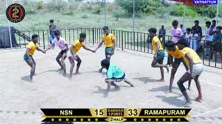 NSN VS RAMAPURAM ||@VATHATTUR (CHENNAI) KABADDI MATCH