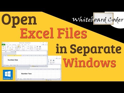 Open Excel Files in Separate Windows