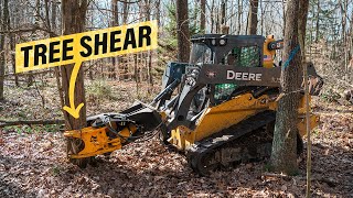 TMK Tree Shear on a Skid Steer In the USA