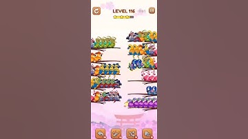 BIRD SORT 2 COLOR PUZZLE GAME🐦     LEVEL 116
