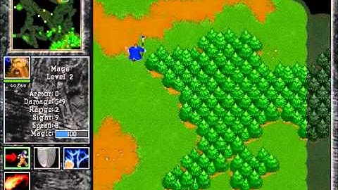Warcraft 2 Human Gameplay: 1v1 on Garden Of War