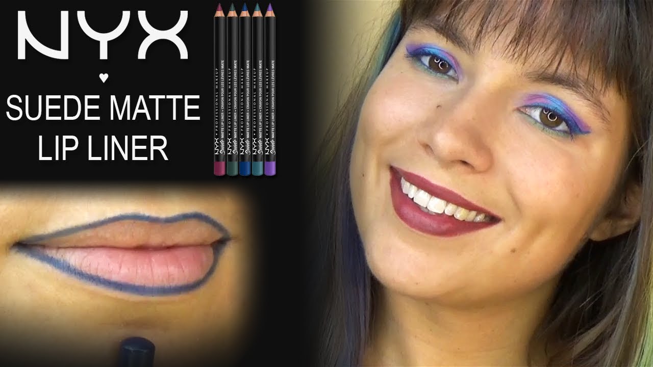 Nyx suede matte lip liners, new shades! How to sharpen, lip swatches