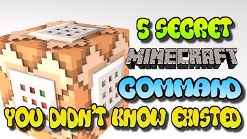 5 Secret Minecraft Commands You Didn