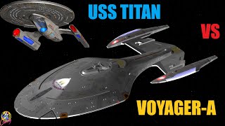 USS Voyager A VS USS Titan (Q Interference?) - Both Ways - Star Trek Starship Battles