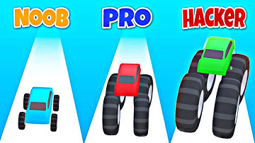 NOOB vs PRO vs HACKER in Wheel Scale