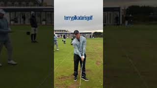 Alex Noren explaining his practice drill