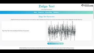 Zalgo Text Generator - Create Glitchy Text Online