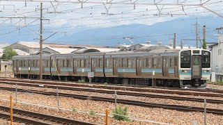 EF64-1031出区―回送、211系ナノN311編成出場―本線試運転　長野総合車両センター