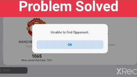 Unable to Find Opponent in Pes2021 !! PROBLEM SOLVED !! Efootball pes2021